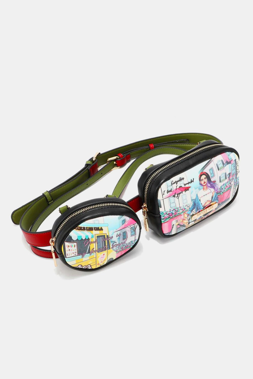 Nicole Lee USA Double Pouch Fanny Pack - AnAs Market