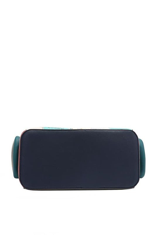 Nicole Lee USA Eco - Leather Handbag with Side Pockets - S. M. & Co.