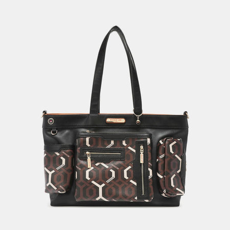 Nicole Lee USA Geometric Pattern Large Handbag - AnAs Market