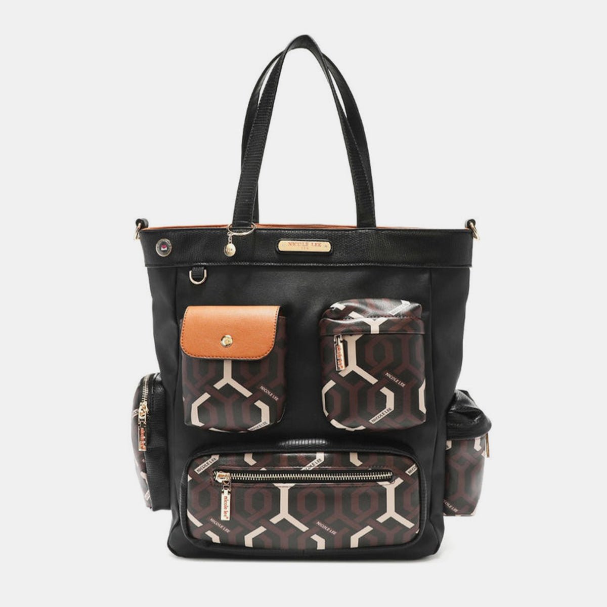 Nicole Lee USA Geometric Pattern Tote Bag - S. M. & Co. -