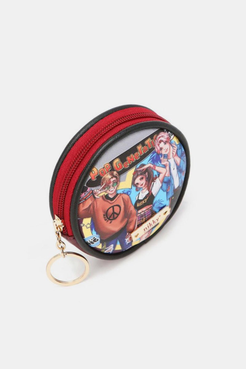 Nicole Lee USA Keychain Round Coin Purse - S. M. & Co.