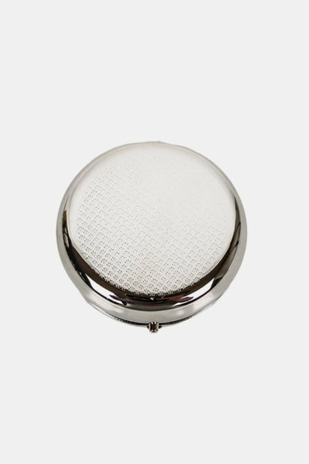 Nicole Lee USA Print Metallic Circular Small Pill Case - S. M. & Co.