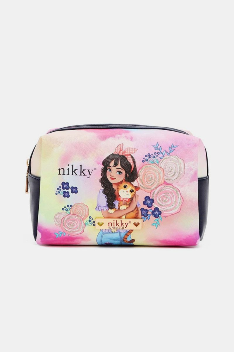 Nicole Lee USA Printed Extra Large Cosmetic Pouch - S. M. & Co.