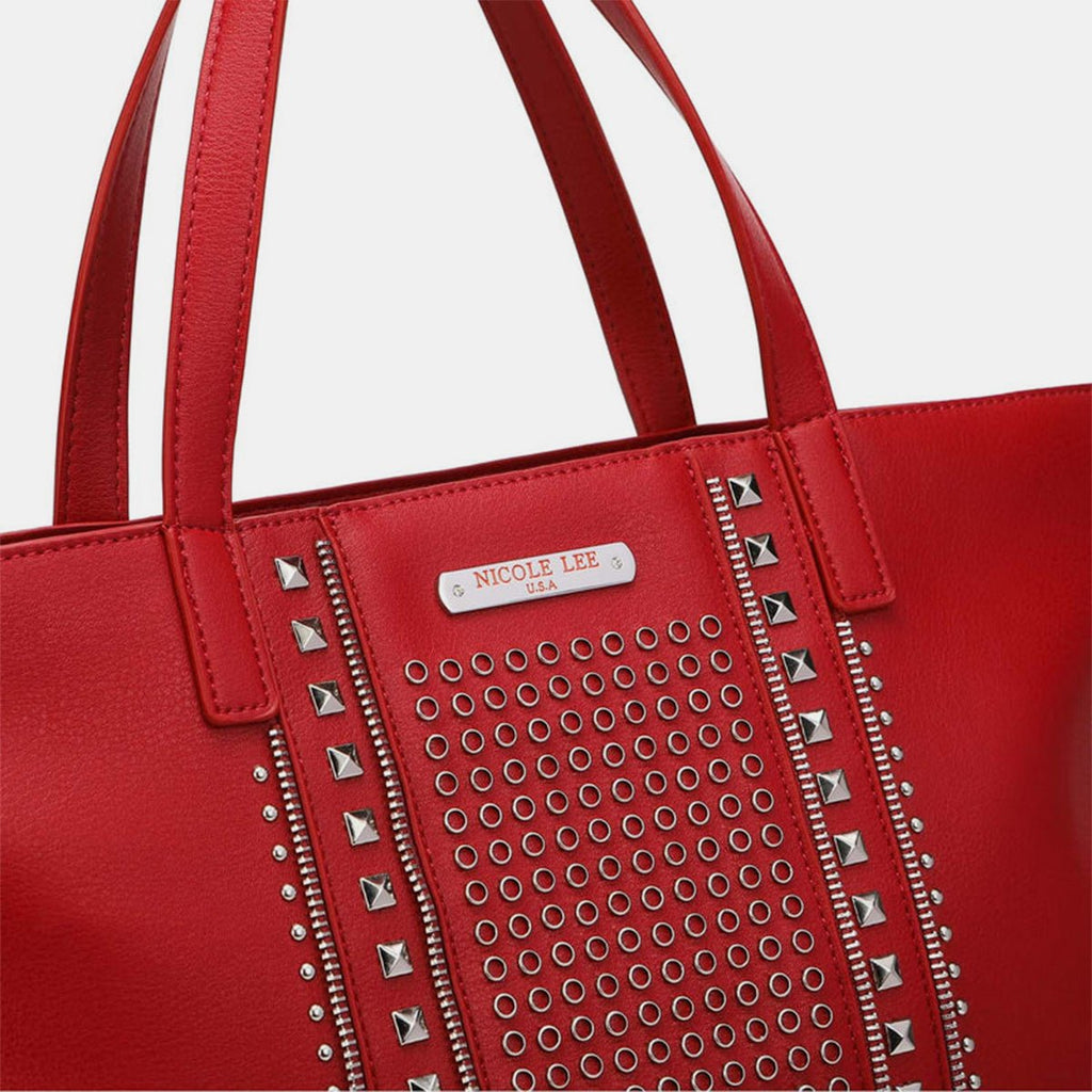 Nicole Lee USA Studded Large Tote Bag - S. M. & Co.