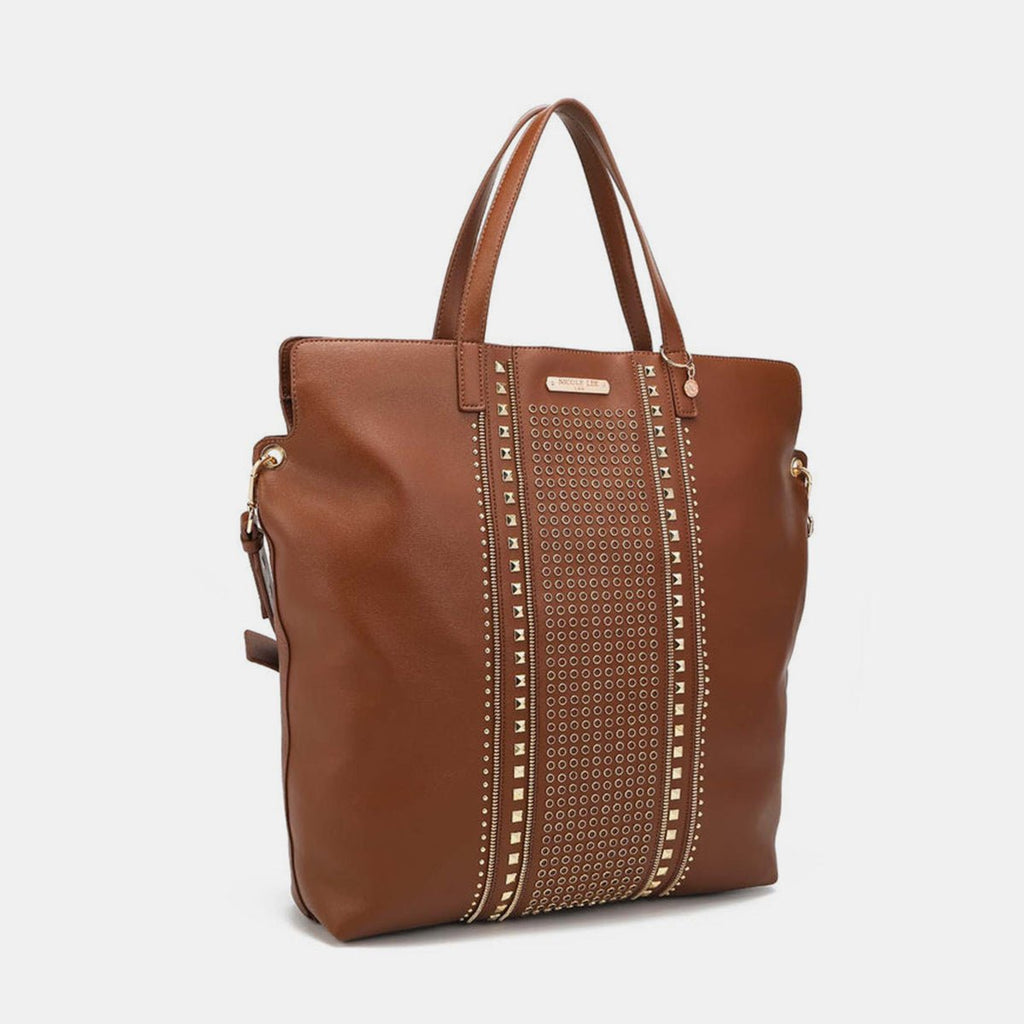 Nicole Lee USA Studded Large Tote Bag - S. M. & Co.