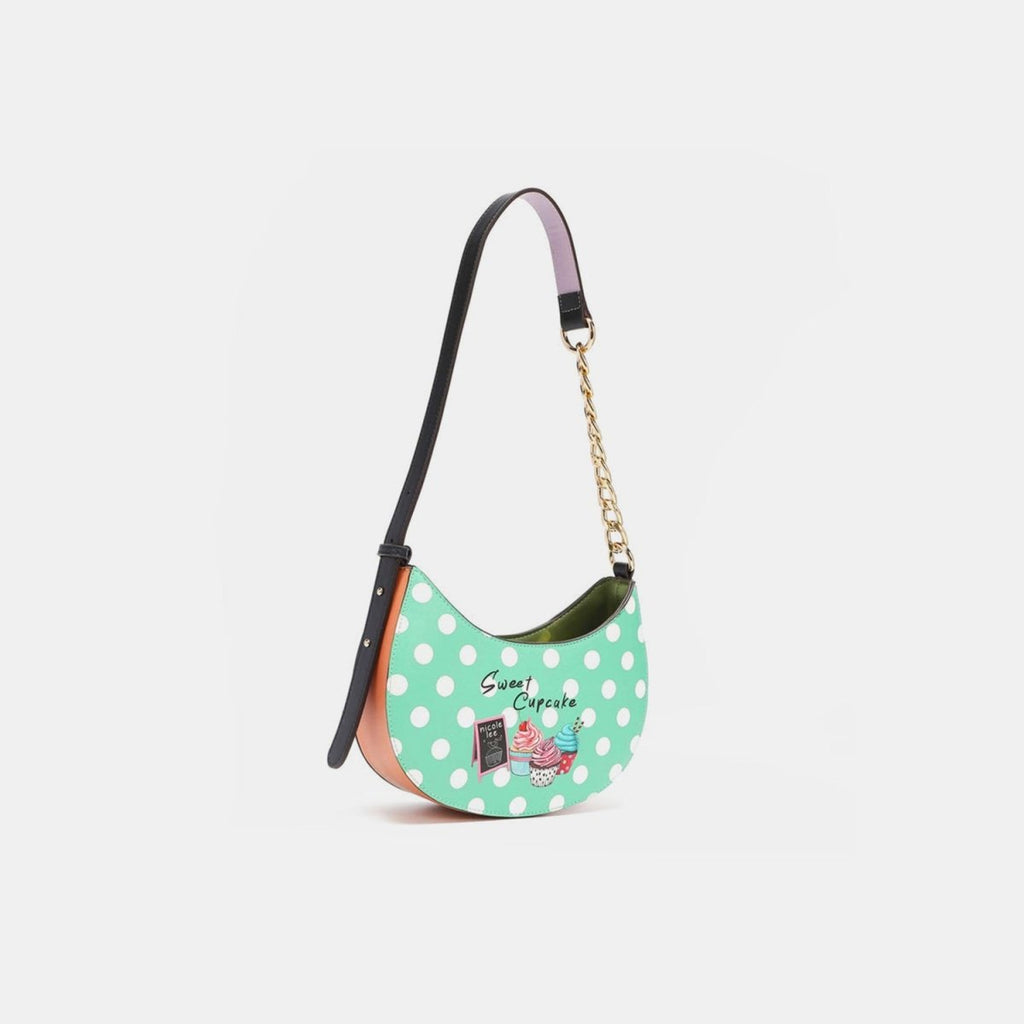 Nicole Lee USA Vegan Leather Polka Dot Shoulder Bag - S. M. & Co.