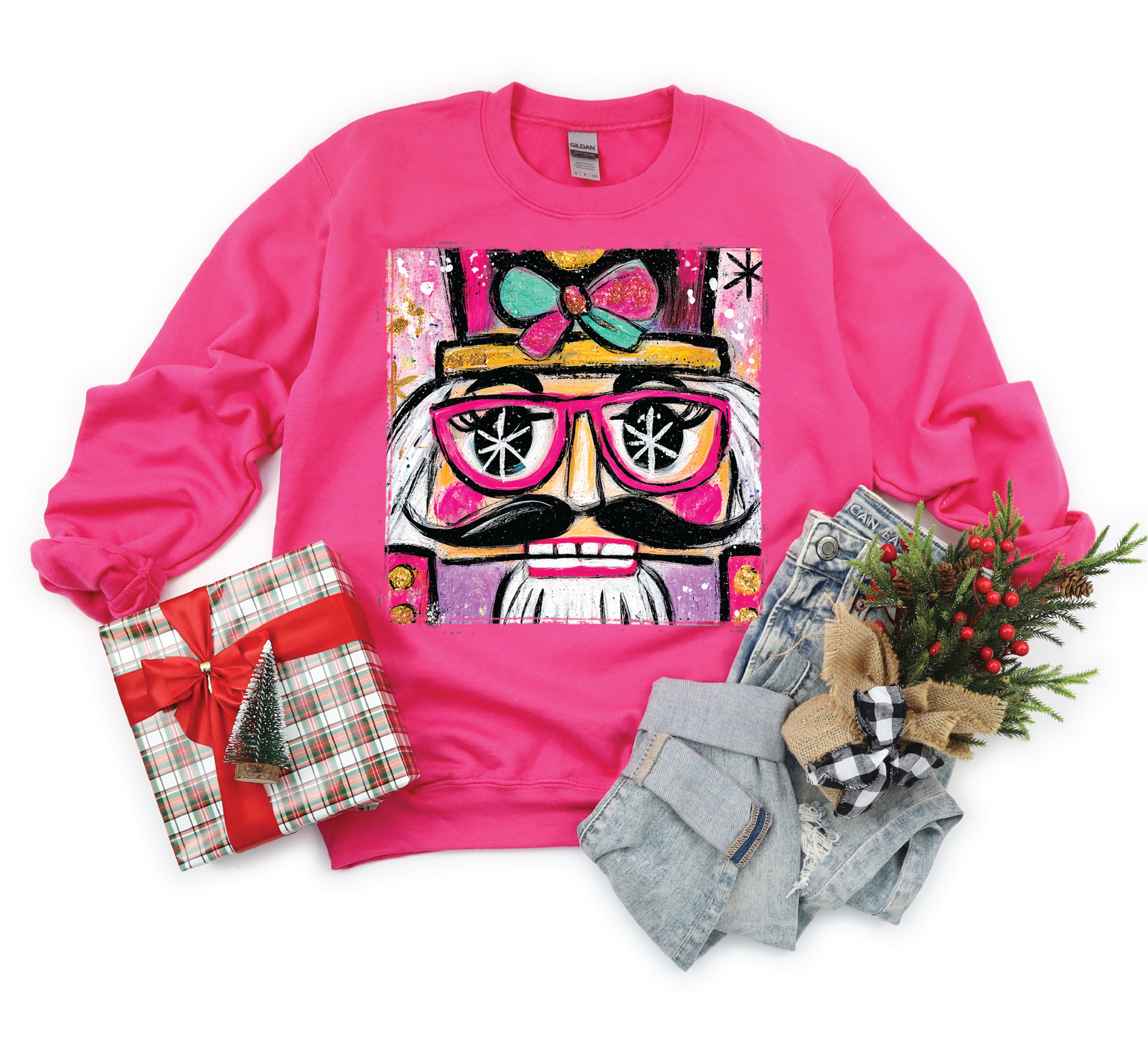 Nut Cracker Face- Graphic Sweater