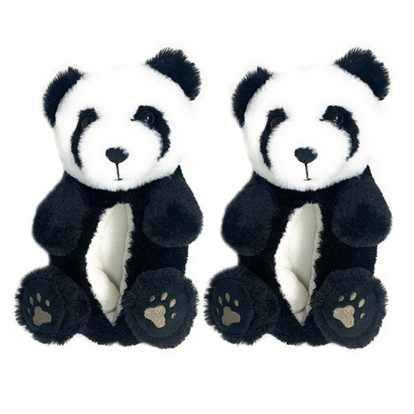 Panda Hugs - Womens Fluffy House Slippers Shoes - S. M. & Co.