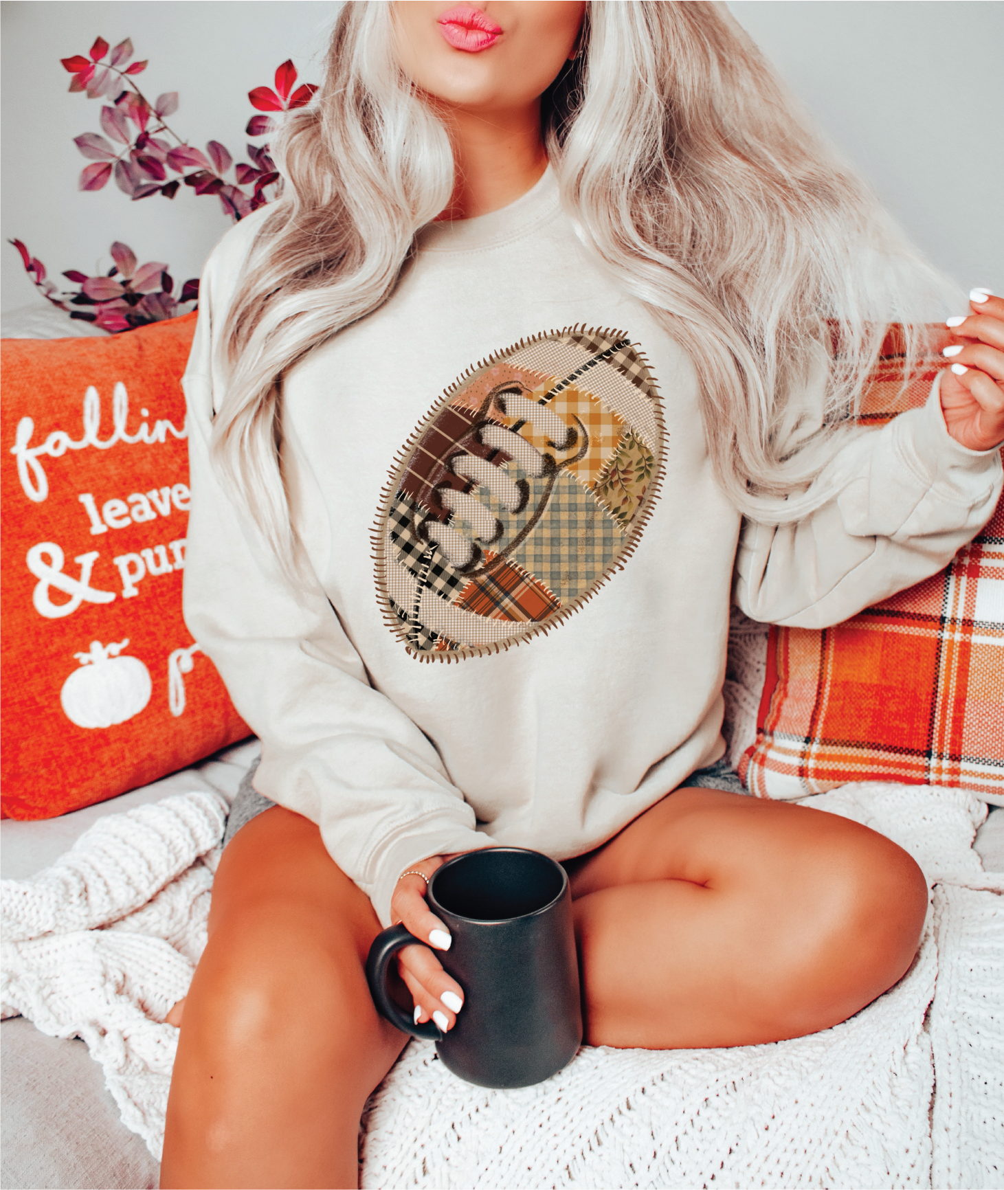 Patch Football Graphic Sweater