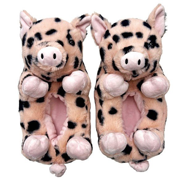 Pig Belly Hugs - Kids' Cute Plush Animal Slippers - S. M. & Co.