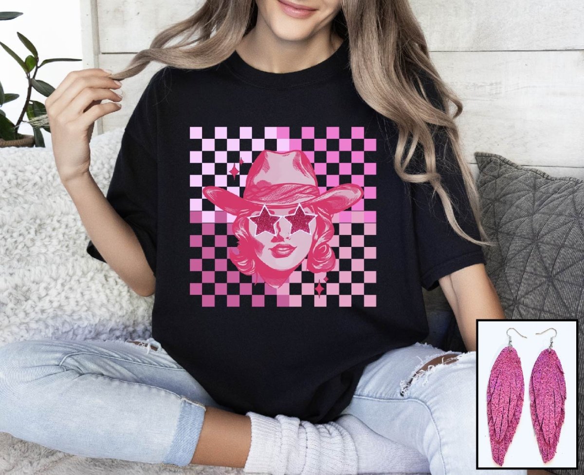 Pink Checkered Cowgirl - S. M. & Co.