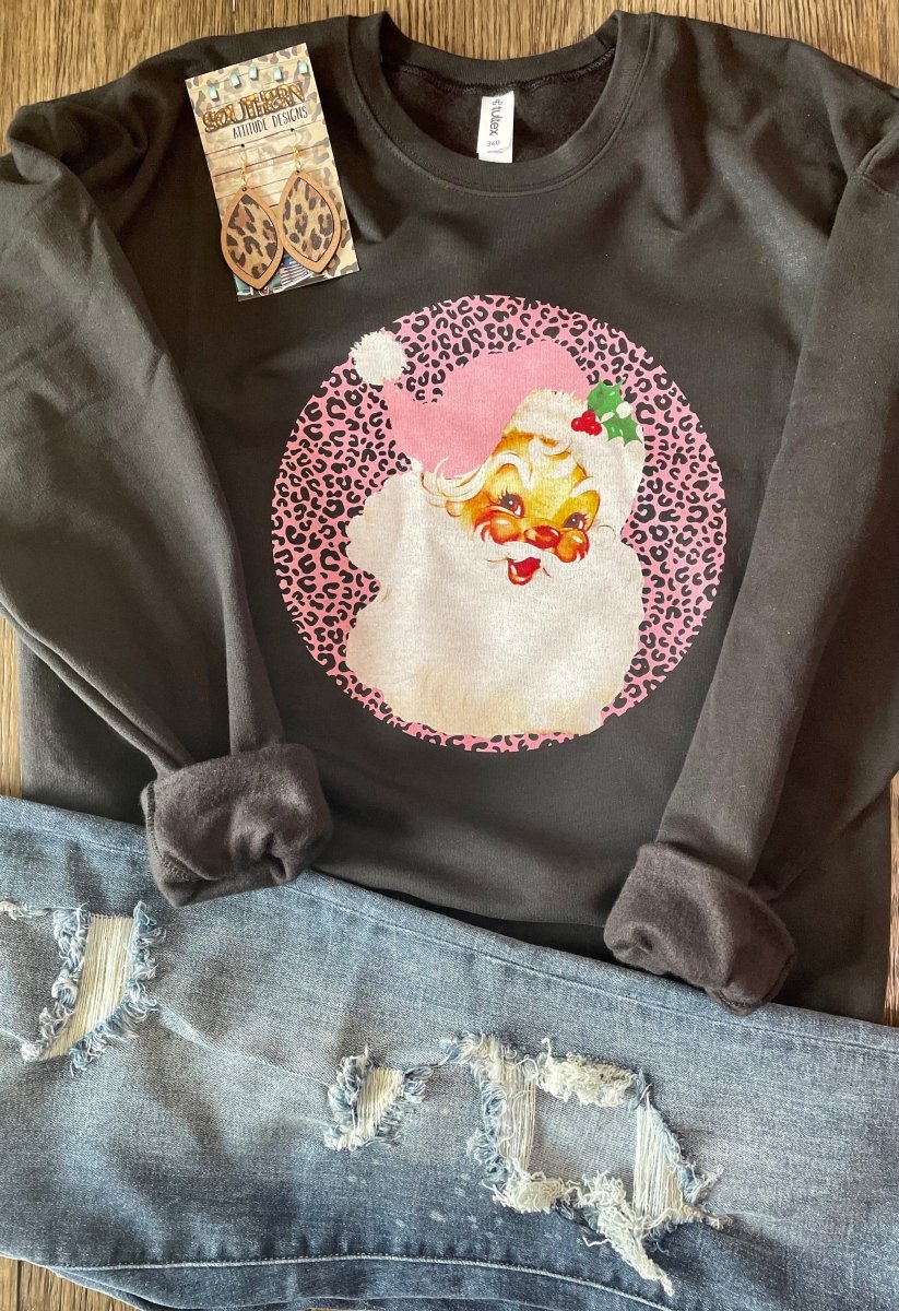 Pink Santa Crewneck - S. M. & Co.