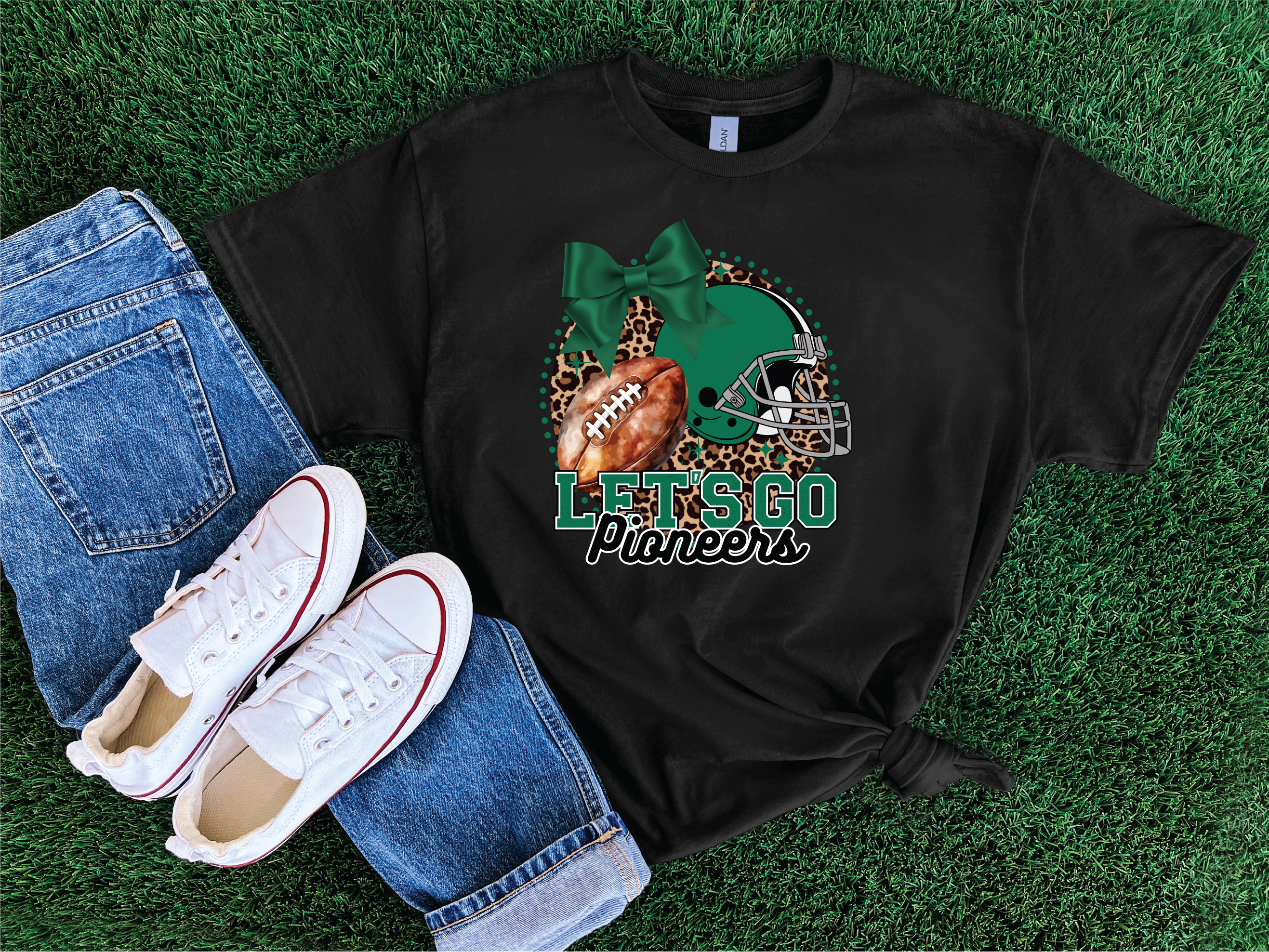 Let's Go School Spirit Tee- Pioneers