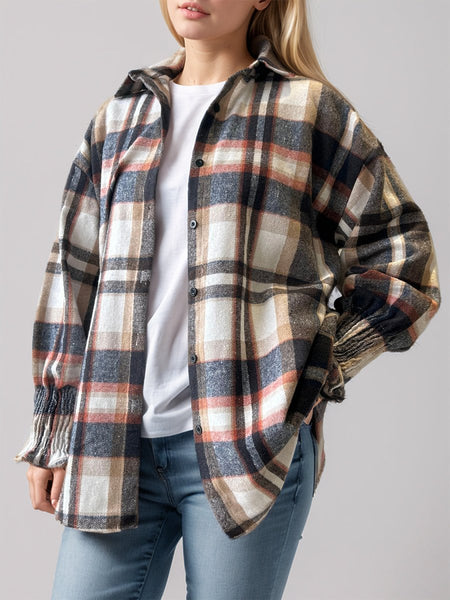 Plaid Button Up Long Sleeve Shirt - S. M. & Co.