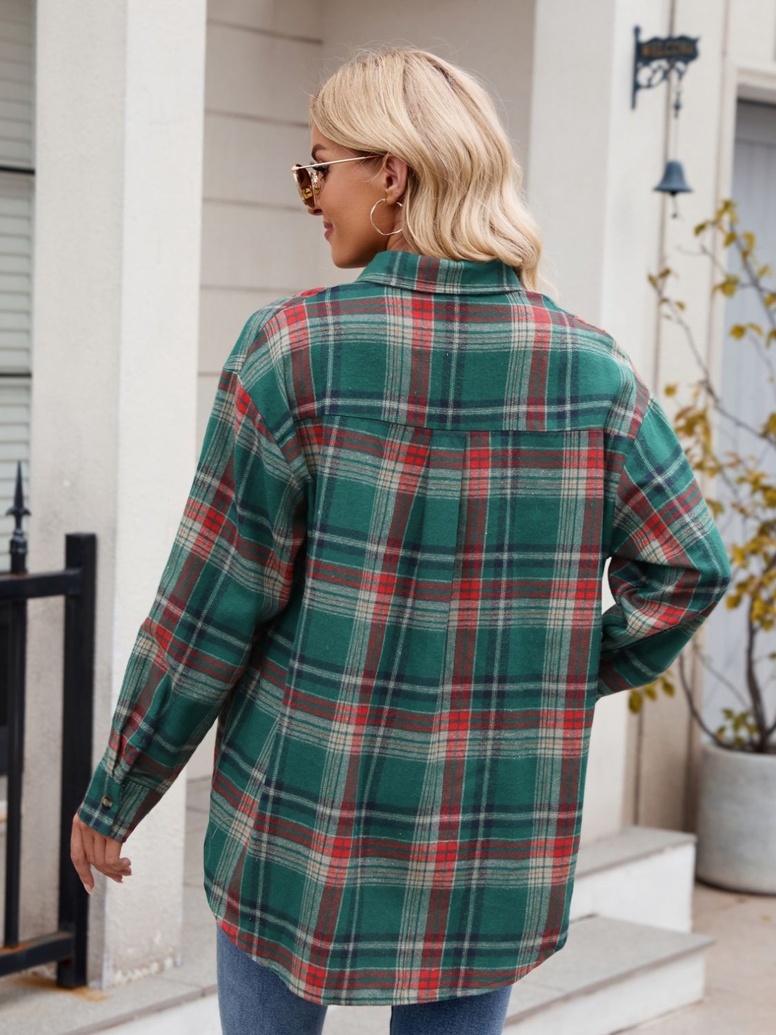 Plaid Button Up Long Sleeve Shirt - S. M. & Co.