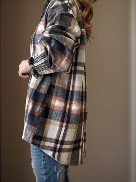 Plaid Button Up Long Sleeve Shirt - S. M. & Co.