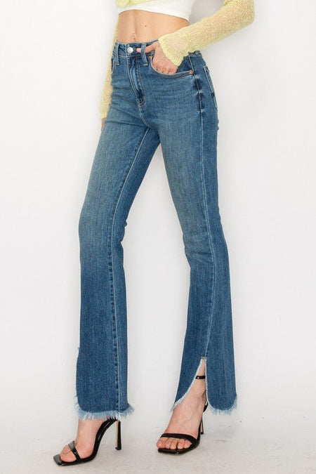 PLUS SIZE - HIGH RISE BOOT CUT - S. M. & Co.