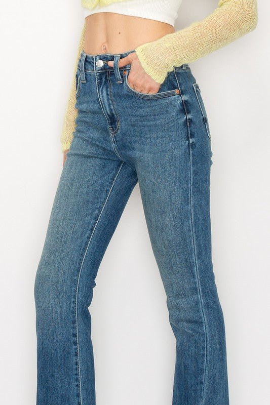 PLUS SIZE - HIGH RISE BOOT CUT - S. M. & Co.