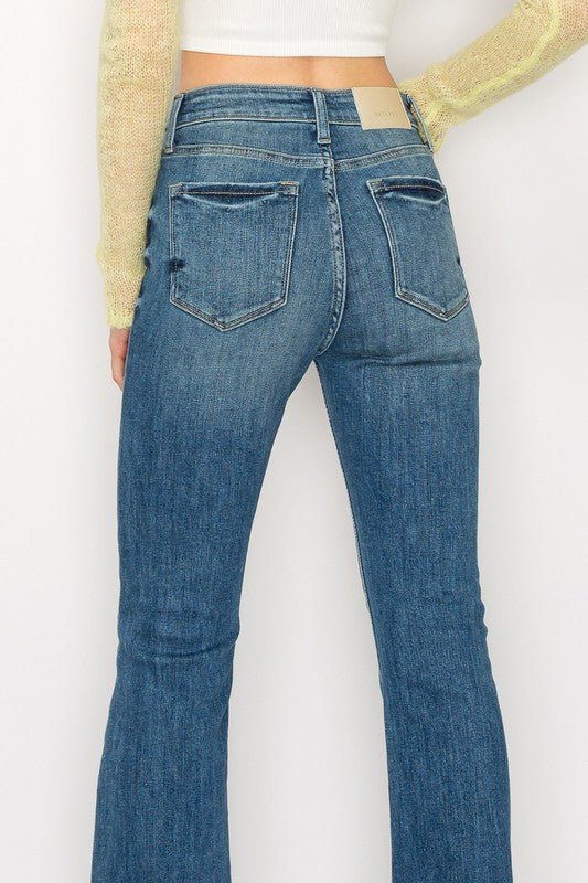 PLUS SIZE - HIGH RISE BOOT CUT - S. M. & Co.