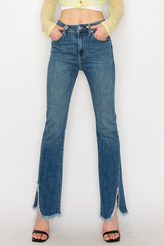 PLUS SIZE - HIGH RISE BOOT CUT - S. M. & Co.