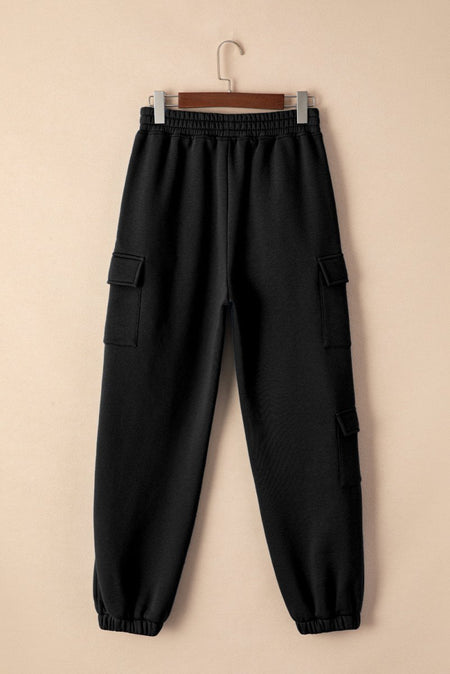 Pocketed Elastic Waist Active Joggers - S. M. & Co.