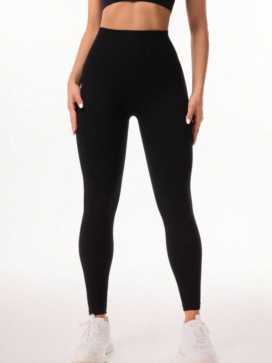 Pocketed High Waist Active Leggings - S. M. & Co.