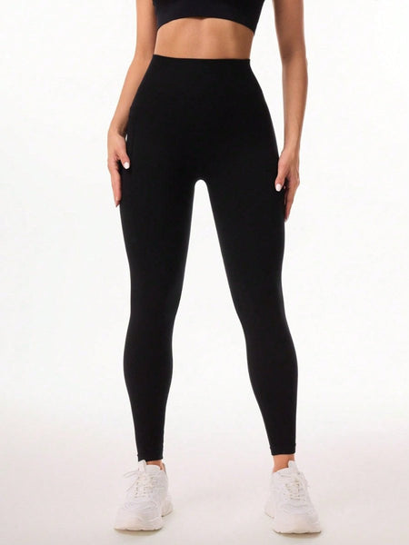 Pocketed High Waist Active Leggings - S. M. & Co.