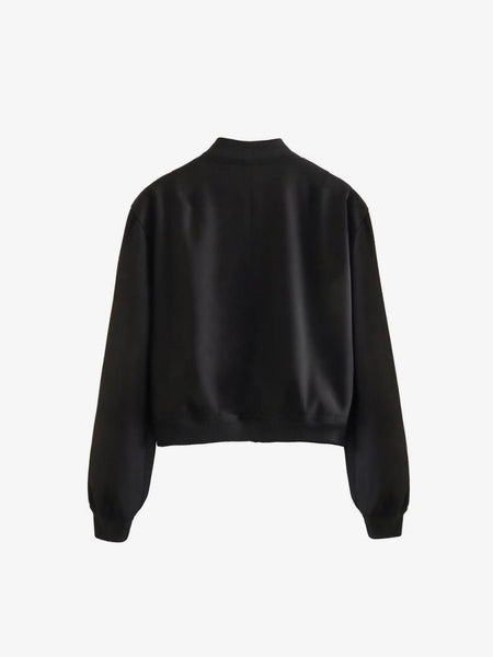 Pocketed Snap Down Baseball Collar Jacket - S. M. & Co.