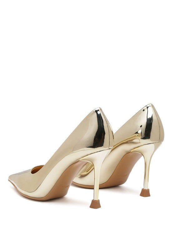 POUDRE METALLIC POINTED STILETTOS - S. M. & Co.