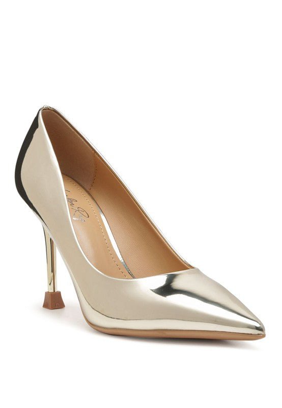 POUDRE METALLIC POINTED STILETTOS - S. M. & Co.