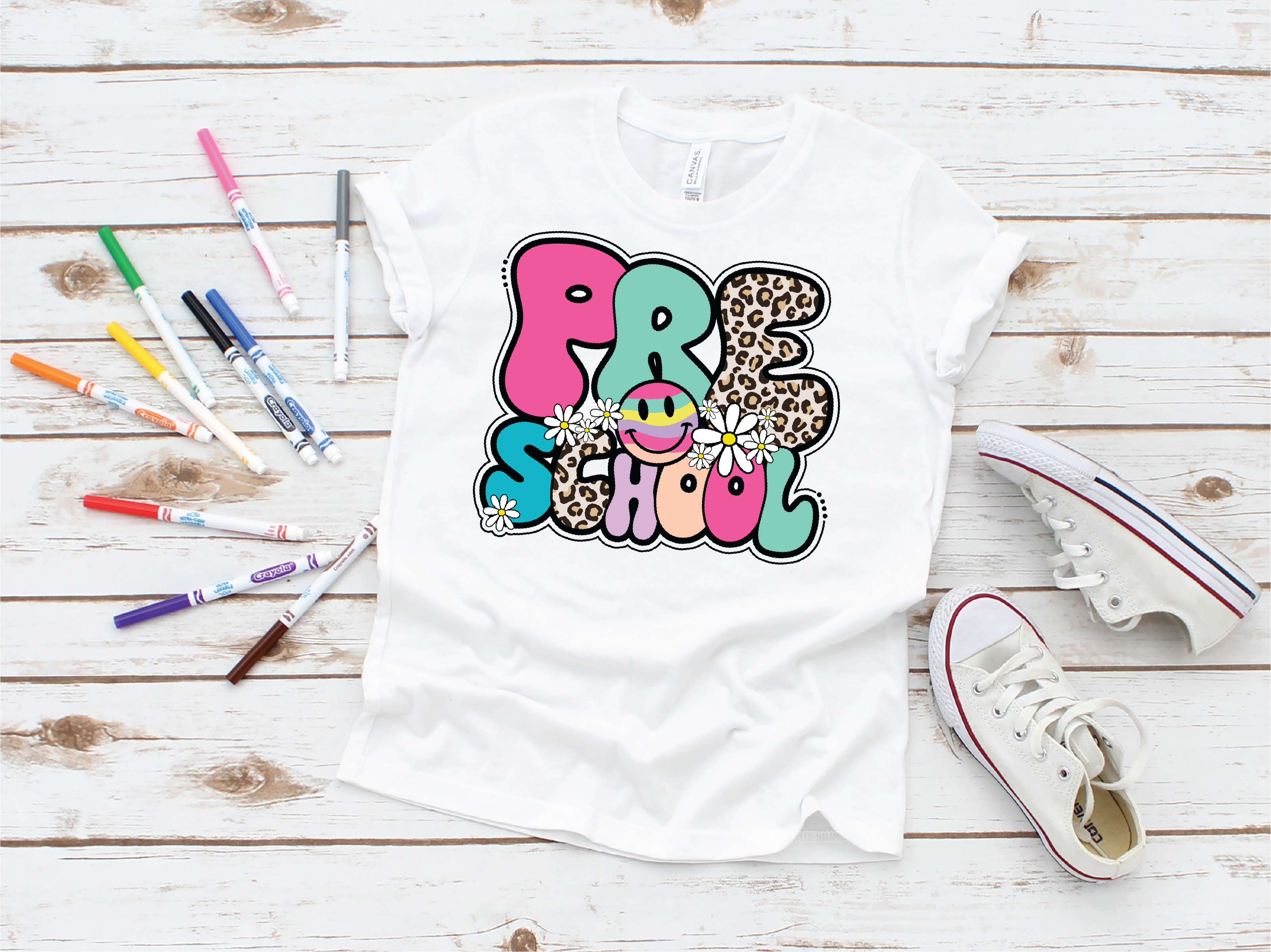 Pre-School Leopard Graphic Tee