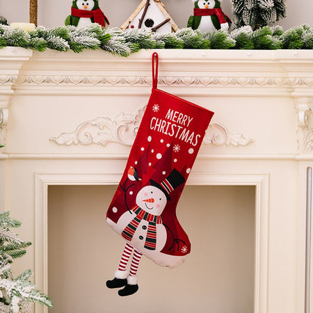 Printed Christmas Stocking Hanging Widget - S. M. & Co.