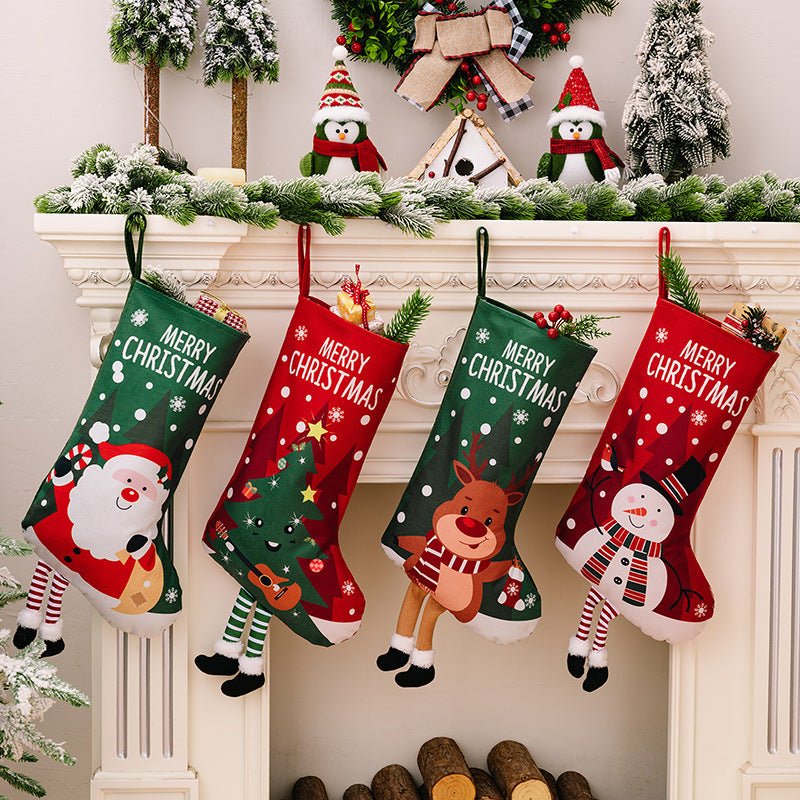 Printed Christmas Stocking Hanging Widget - S. M. & Co.