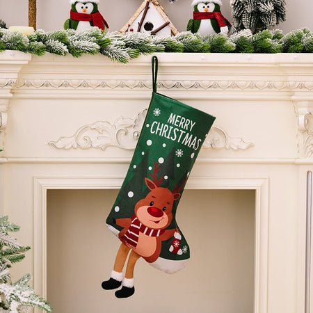 Printed Christmas Stocking Hanging Widget - S. M. & Co.