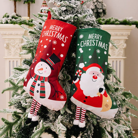 Printed Christmas Stocking Hanging Widget - S. M. & Co.