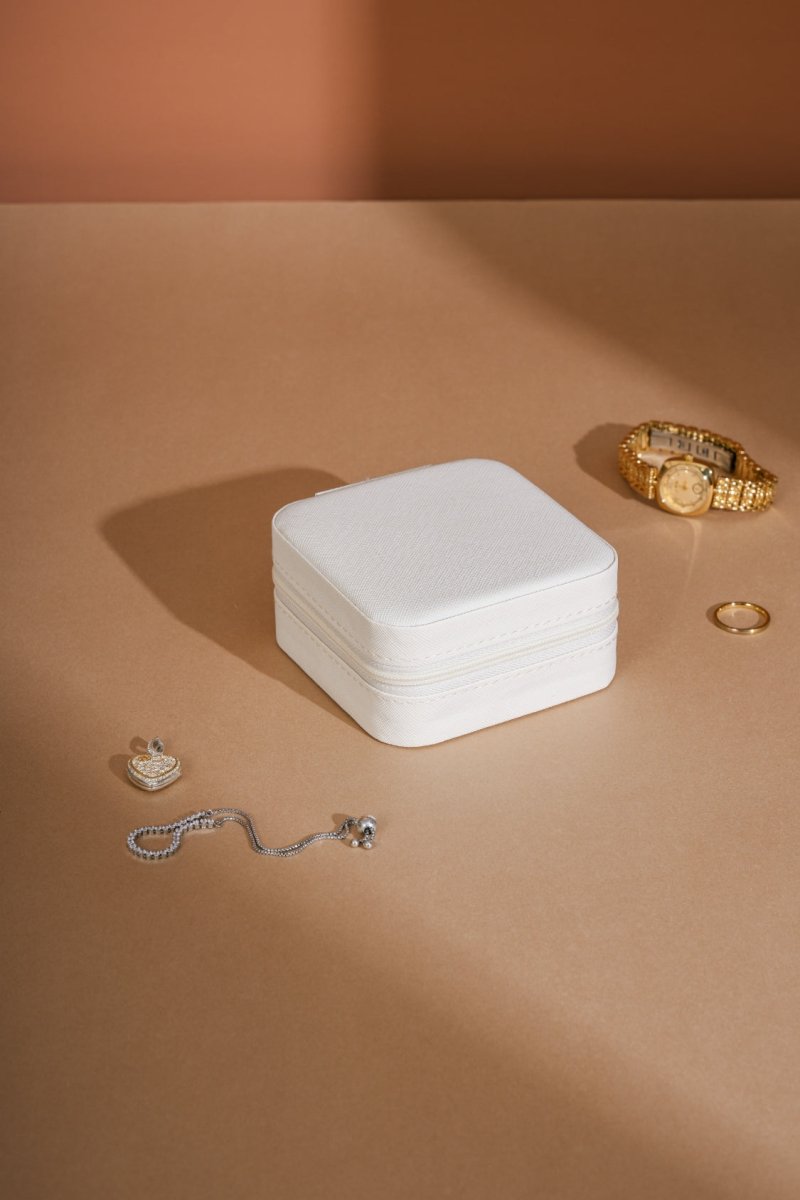 PU Leather Square Jewelry Box - S. M. & Co.