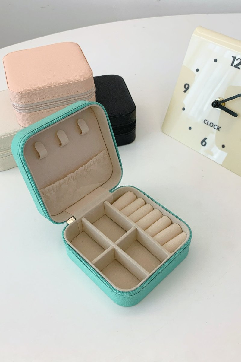 PU Leather Square Jewelry Box - S. M. & Co.