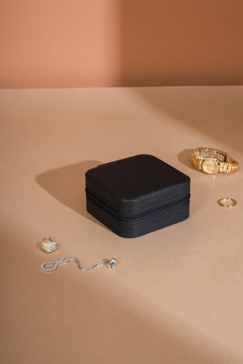 PU Leather Square Jewelry Box - S. M. & Co.