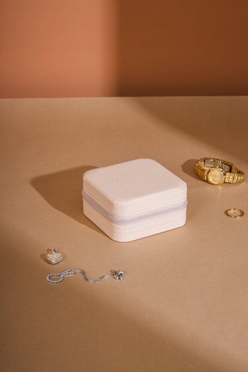 PU Leather Square Jewelry Box - S. M. & Co.