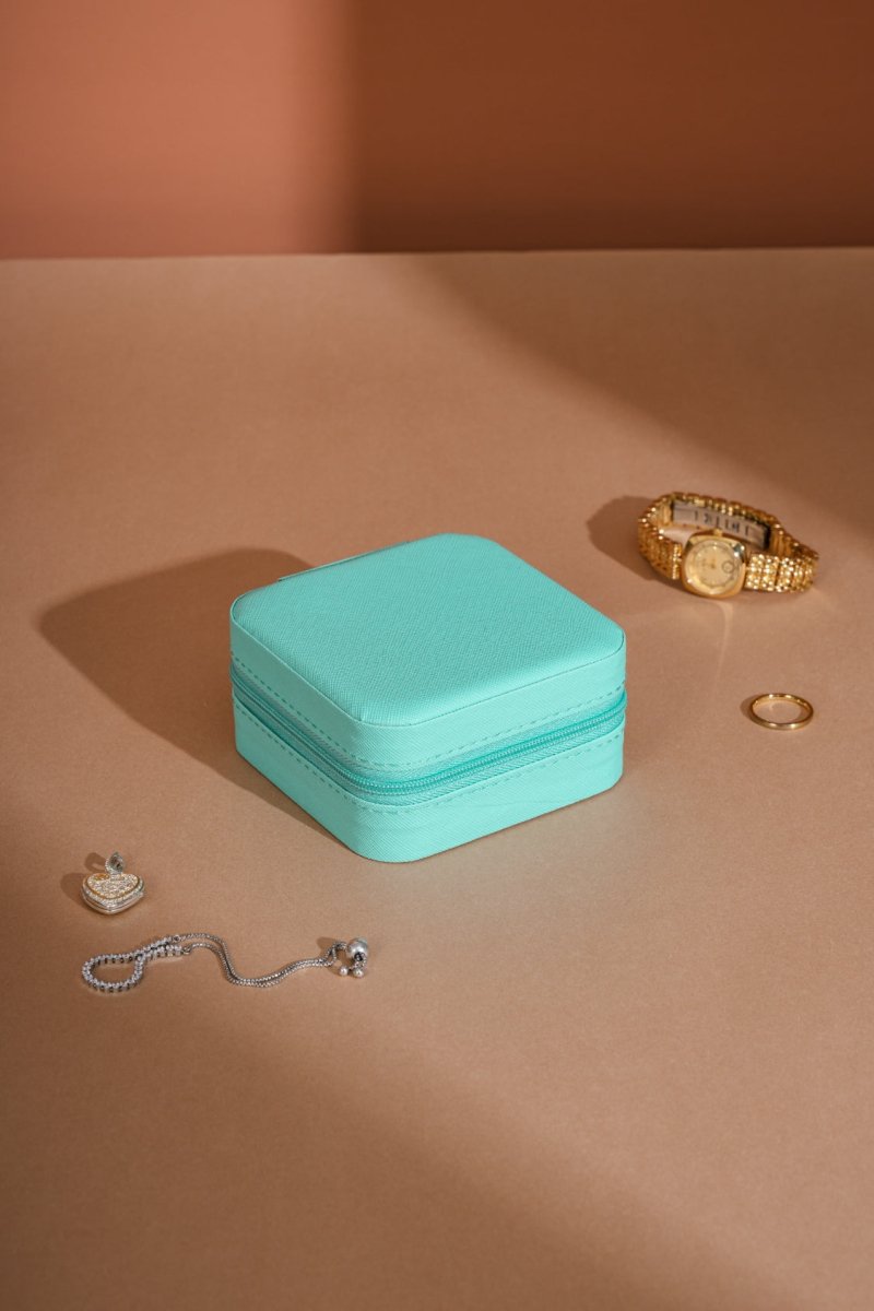 PU Leather Square Jewelry Box - S. M. & Co.