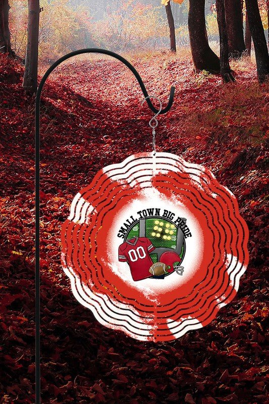 Red Small Town Big Pride Fall Wind Spinner - S. M. & Co.