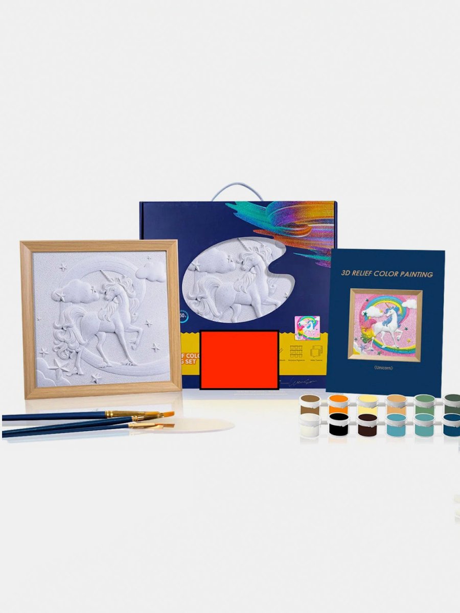 Relief Unicorn DIY 3D Oil Painting Kit - S. M. & Co.