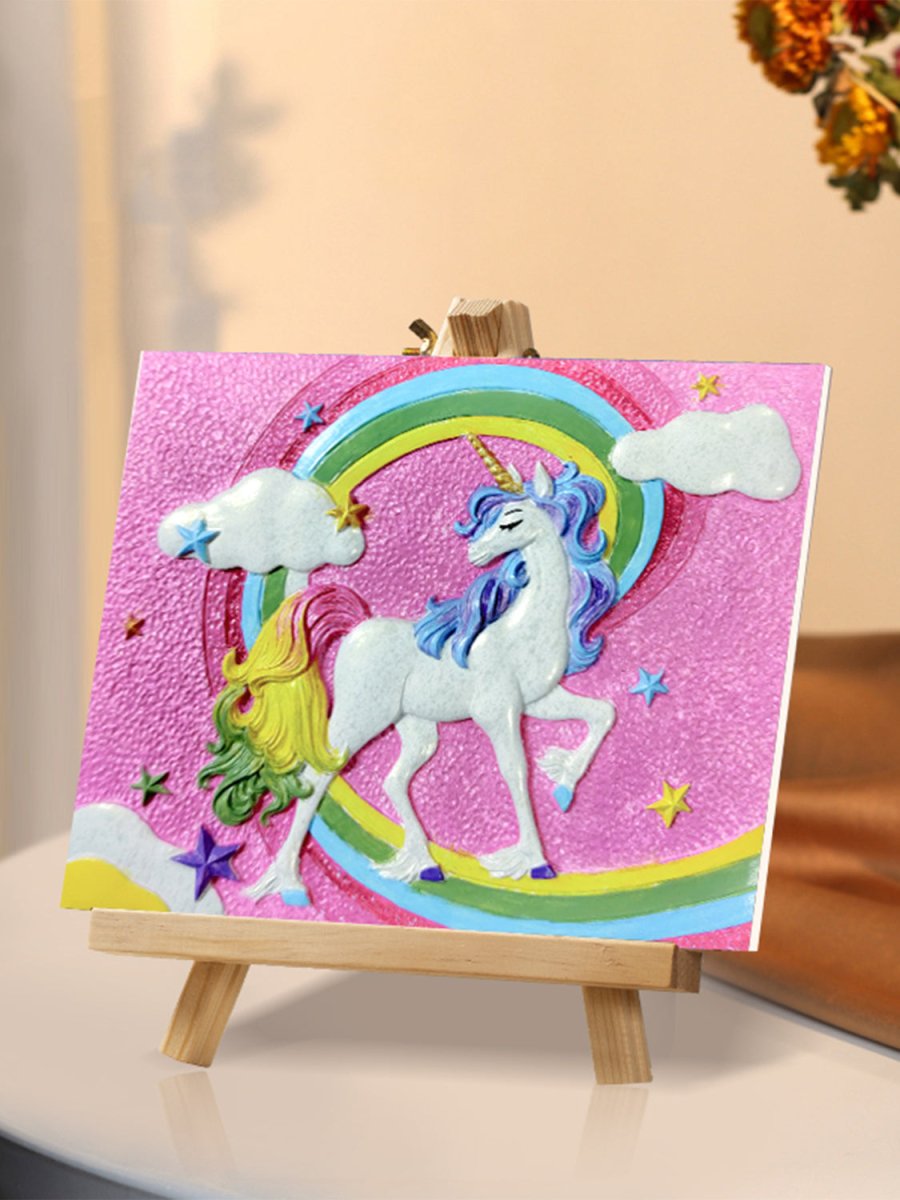 Relief Unicorn DIY 3D Oil Painting Kit - S. M. & Co.