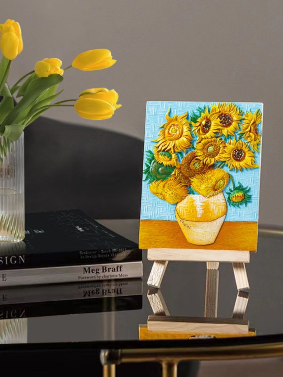 Relief Van Gogh's Sunflowers DIY 3D Oil Painting Kit - S. M. & Co.