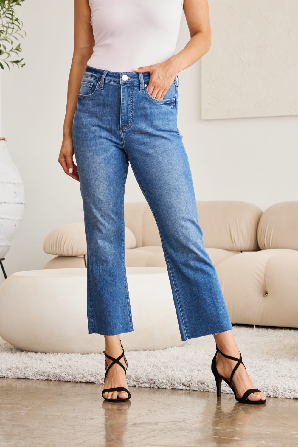 RFM Mini Mia Full Size Tummy Control High Waist Jeans - AnAs Market