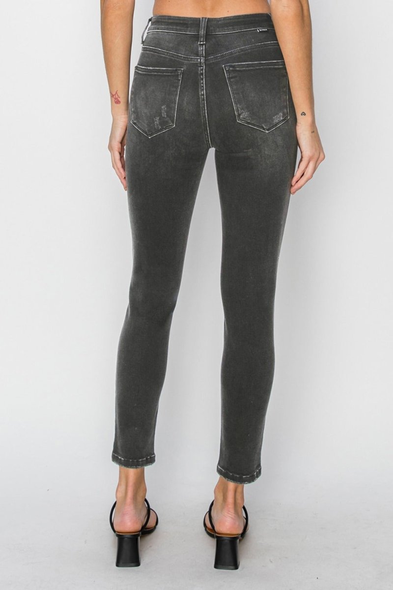 RISEN Full Size High Rise Ankle Skinny Jeans - S. M. & Co.