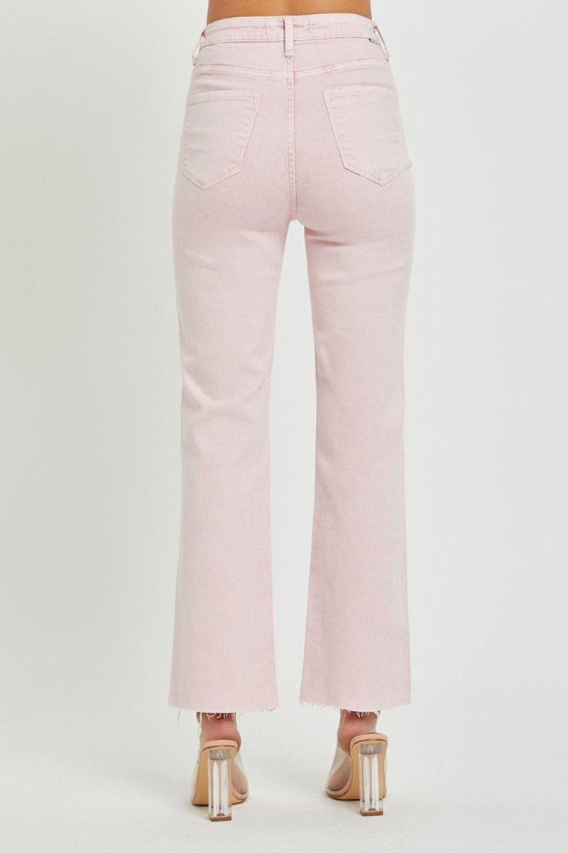 RISEN Full Size High Rise Tummy Control Straight Jeans - S. M. & Co.