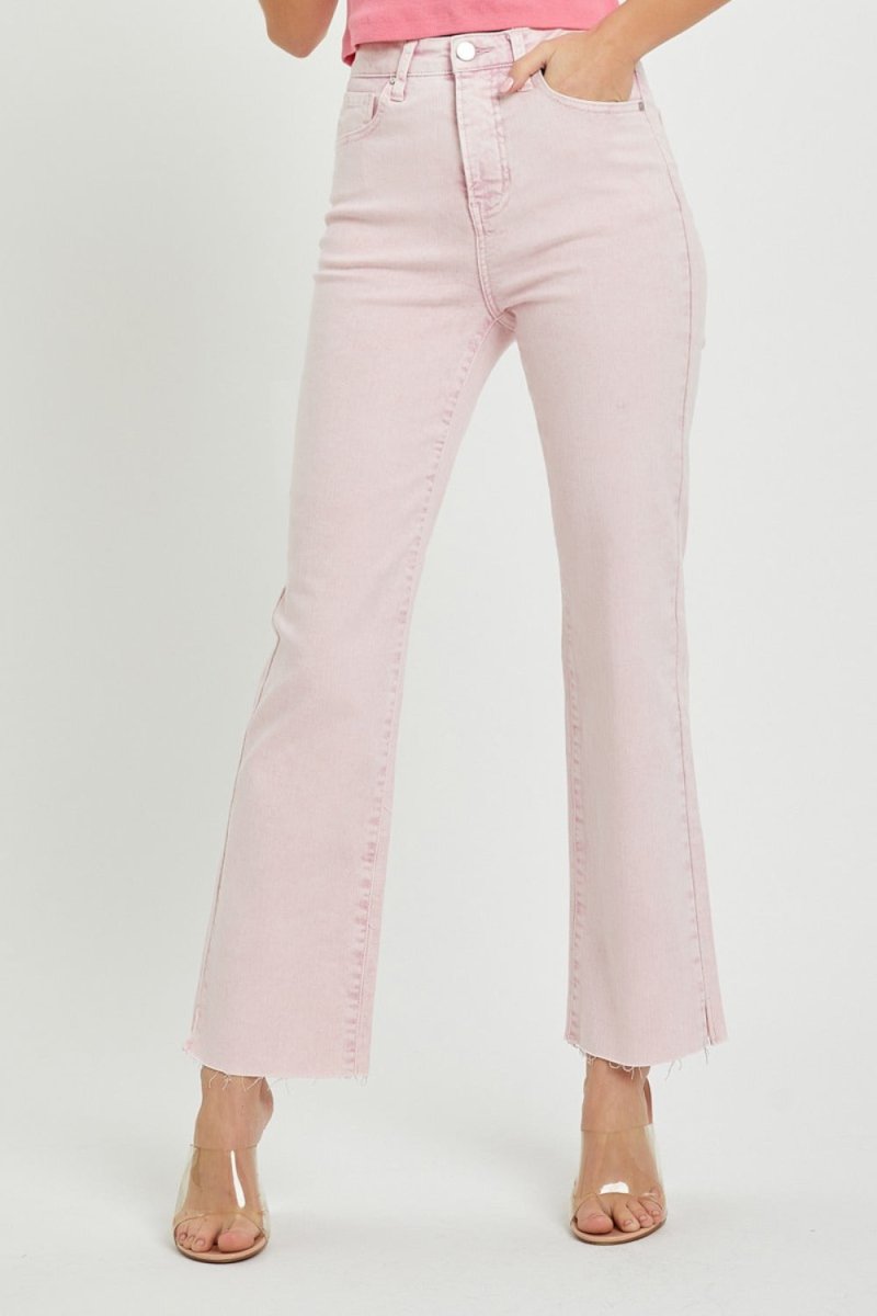 RISEN Full Size High Rise Tummy Control Straight Jeans - S. M. & Co.