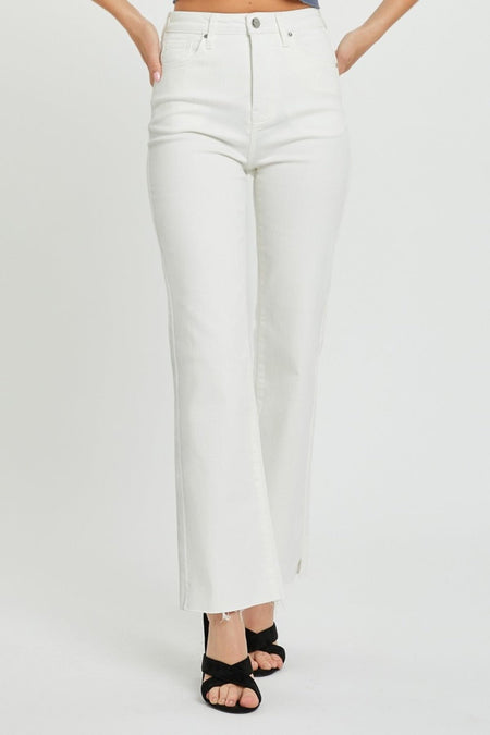 RISEN Full Size High Rise Tummy Control Straight Jeans - S. M. & Co.