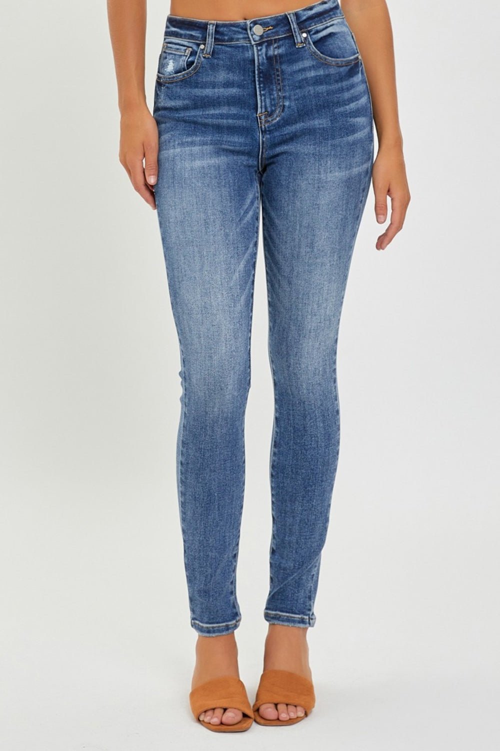 RISEN Full Size Mid Rise Ankle Skinny Jeans - AnAs Market